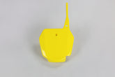 UFO Front Number Plate RM85 00-25 - Yellow
